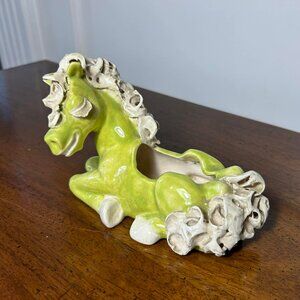 Ceramic pony figural planter